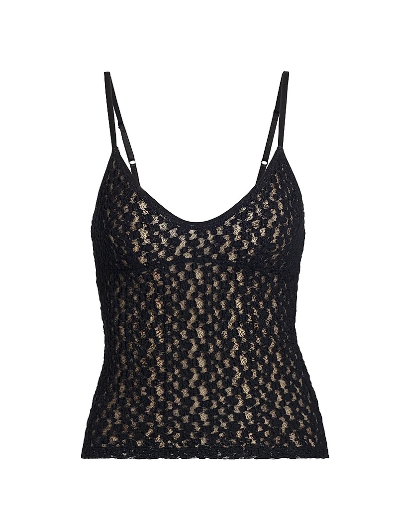 Floral Smocked Lace Camisole