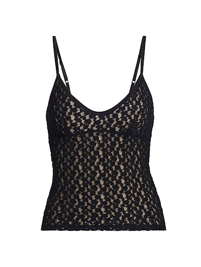 Floral Smocked Lace Camisole