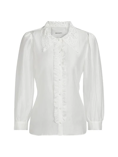 Indy Ruffled Long-Sleeve Blouse