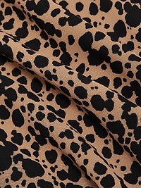 Kristine Asymmetric Leopard Minidress
