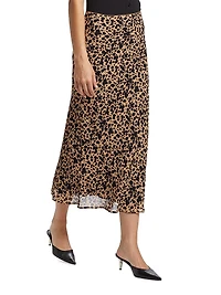 Layla Spotted Midi-Skirt