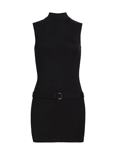 Jemma Belted Knit Minidress
