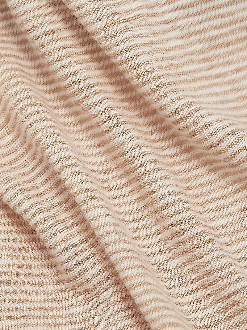 Striped Linen-Cotton T-Shirt