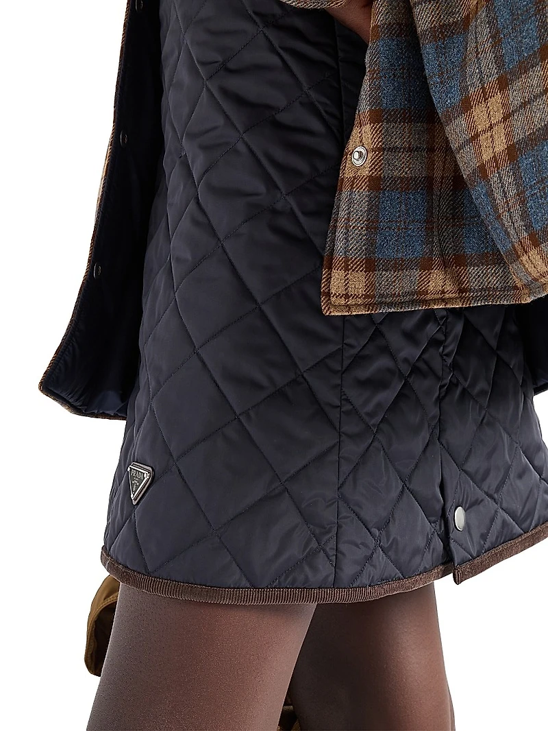 Lightweight Re-Nylon Miniskirt