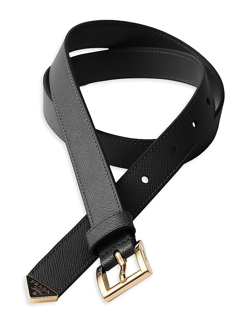 Saffiano Leather Belt