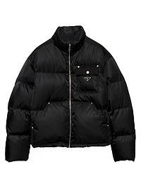 Cropped Re-Nylon Down Jacket