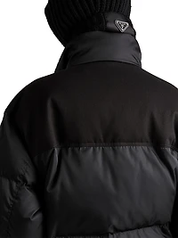 Cropped Re-Nylon Down Jacket