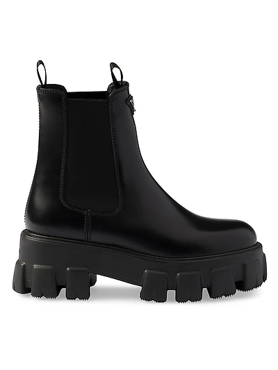 Monolith Brushed Leather Chelsea Boots