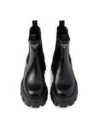 Monolith Brushed Leather Chelsea Boots