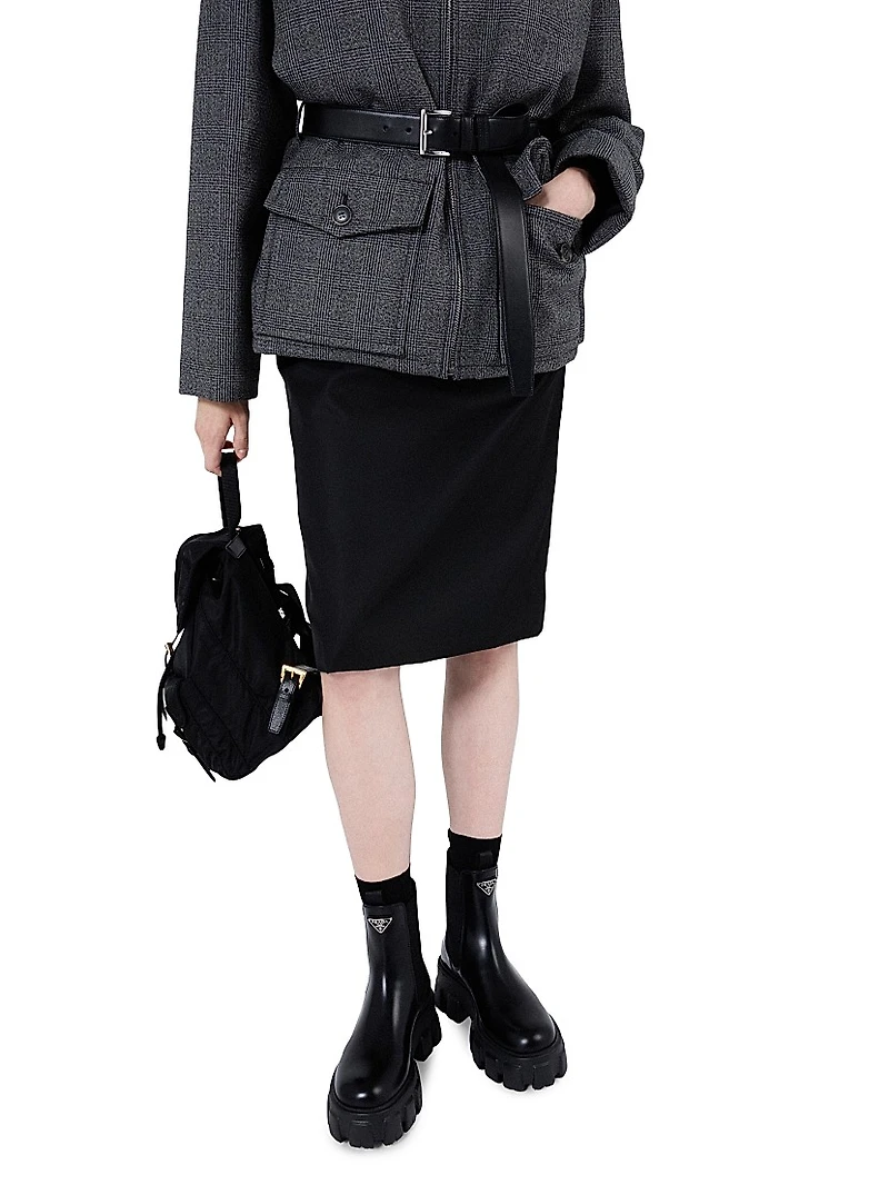 Monolith Brushed Leather Chelsea Boots