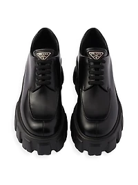 Women's Monolith Brushed Leather Lace-Up Shoes