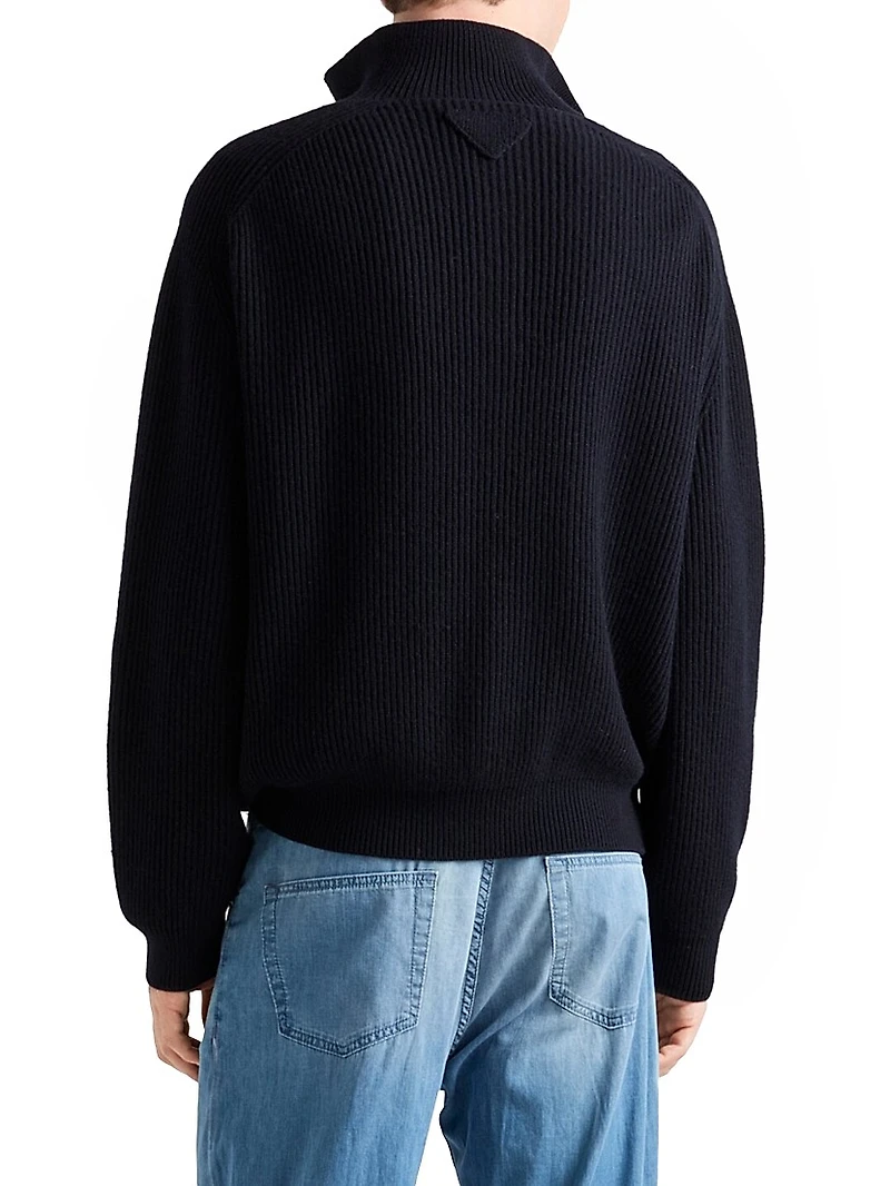 Oversized Cashmere Polo Sweater