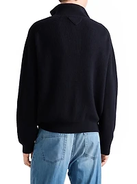 Oversized Cashmere Polo Sweater