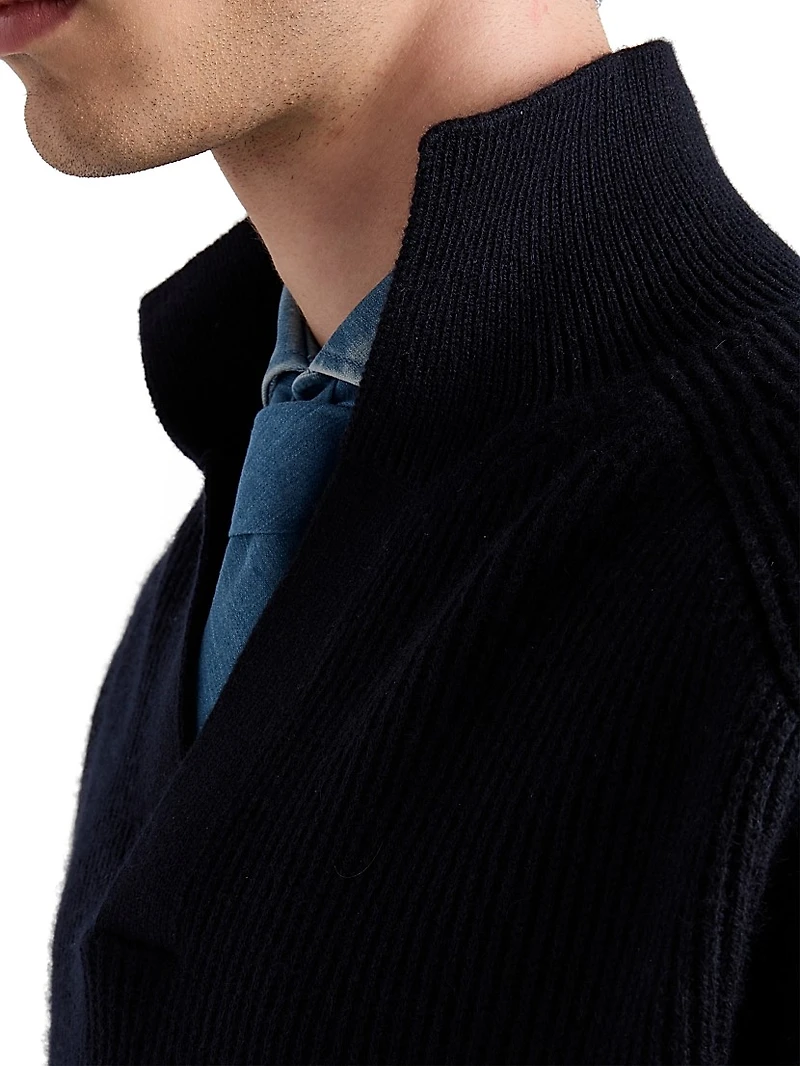 Oversized Cashmere Polo Sweater