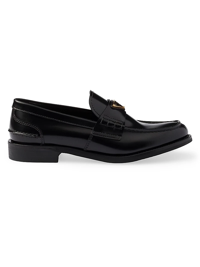 Women's Brushed Leather Loafers