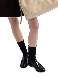 Women's Brushed Leather Loafers