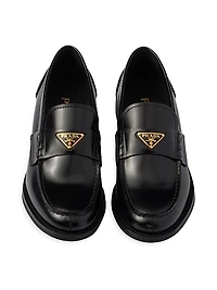Women's Brushed Leather Loafers