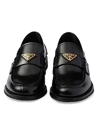 Women's Brushed Leather Loafers