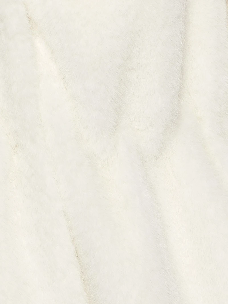 Faux-Mink Hooded Parka