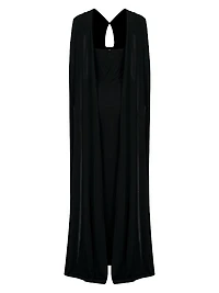 Maia Cape-Back Gown