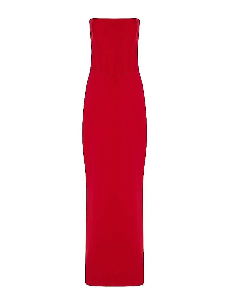 Ambra Satin Column Gown