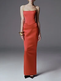 Ambra Satin Column Gown