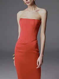 Ambra Satin Column Gown