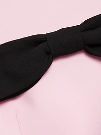 Elea Bow Strapless Cocktail Gown