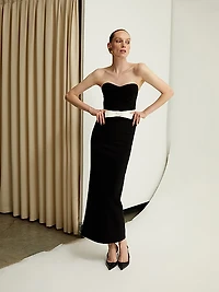 Noele Strapless Column Gown