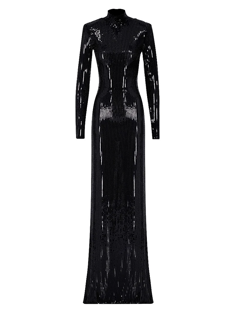 Donyale Sequined Backless Dress