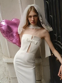 Holly Bow Midi-Dress