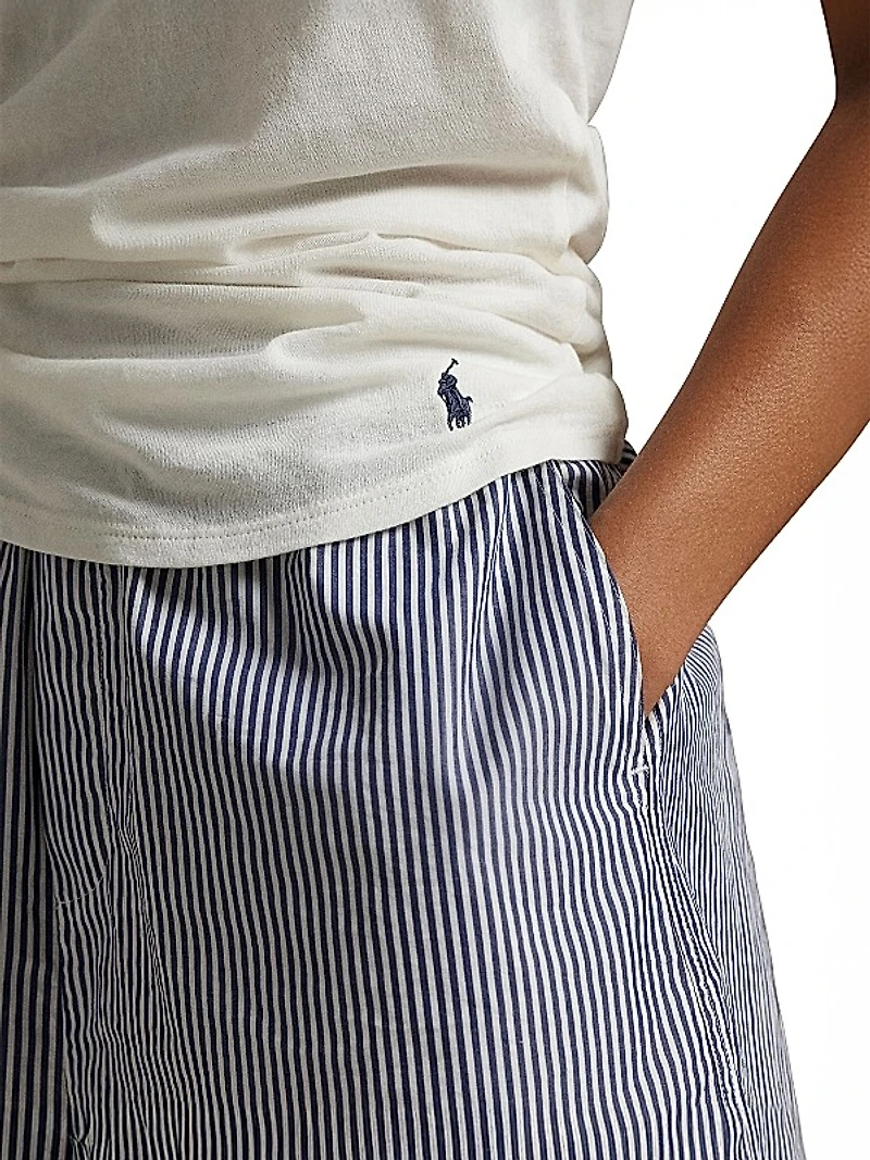 Long & Lean Rib-Knit Logo Tank
