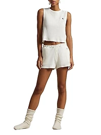 Polo Pointelle Cami Short Pajamas