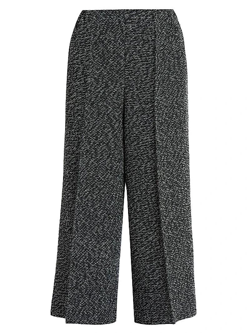 Warm Pleats Woven Straight-Leg Pants