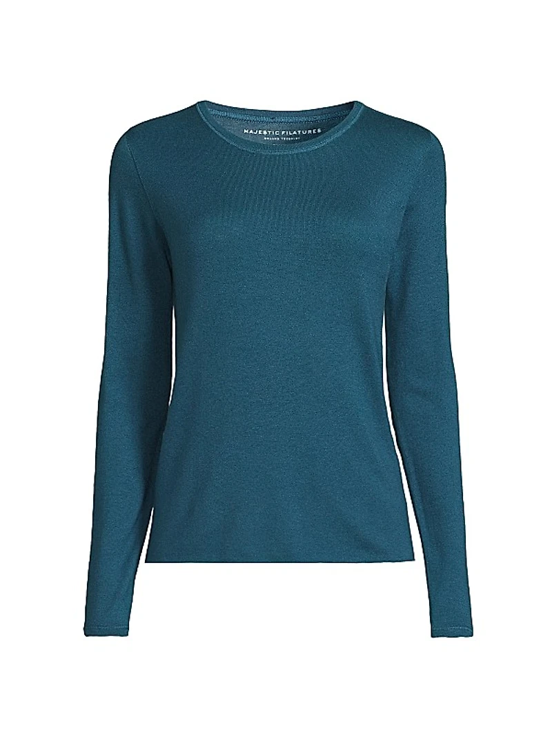Machine-Washable Cashmere Long-Sleeve Sweater