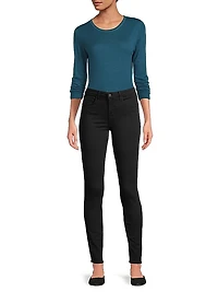 Machine-Washable Cashmere Long-Sleeve Sweater
