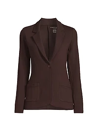 Stretch Single-Breasted Blazer