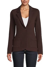 Stretch Single-Breasted Blazer