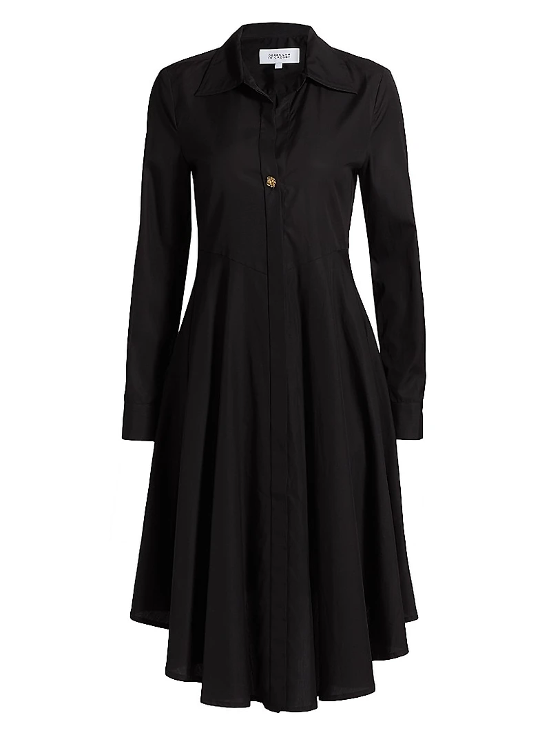 Helene Asymmetrical Knee-Length Shirtdress