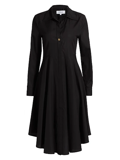 Helene Asymmetrical Knee-Length Shirtdress