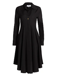 Helene Asymmetrical Knee-Length Shirtdress