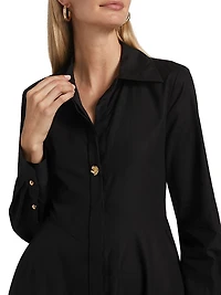 Helene Asymmetrical Knee-Length Shirtdress