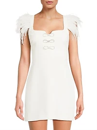 Rizzo Embellished Sweetheart Minidress
