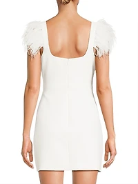 Rizzo Embellished Sweetheart Minidress