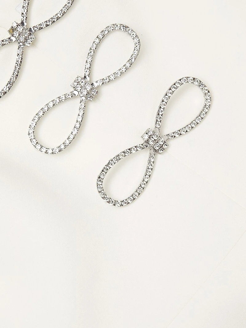 Rizzo Embellished Sweetheart Minidress