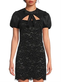 Pirro Floral Lace Minidress
