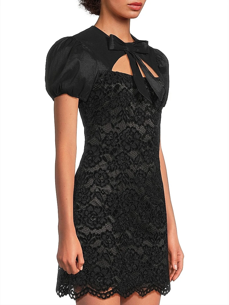 Pirro Floral Lace Minidress