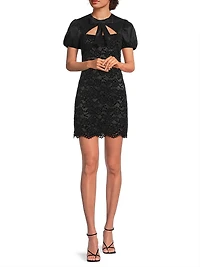 Pirro Floral Lace Minidress
