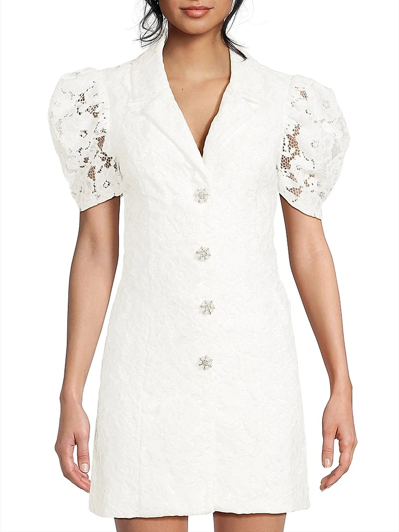 Taya Tailored Lace Minidress