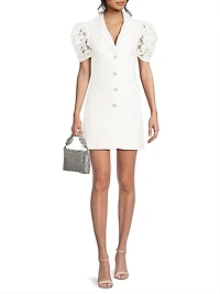 Taya Tailored Lace Minidress